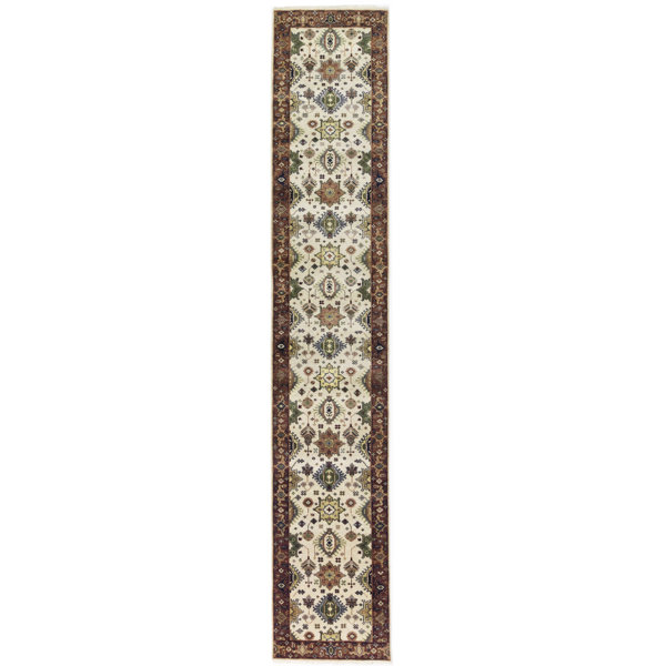 Canora Grey Oriental Handmade HandKnotted Runner 2'6" x 13'10" Wool